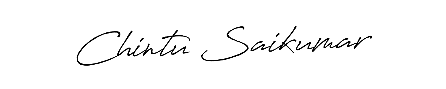 Make a beautiful signature design for name Chintu Saikumar. Use this online signature maker to create a handwritten signature for free. Chintu Saikumar signature style 7 images and pictures png