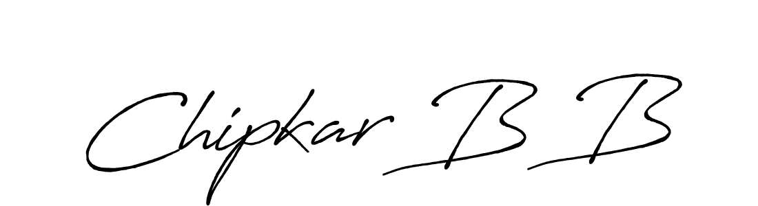 How to make Chipkar B B signature? Antro_Vectra_Bolder is a professional autograph style. Create handwritten signature for Chipkar B B name. Chipkar B B signature style 7 images and pictures png