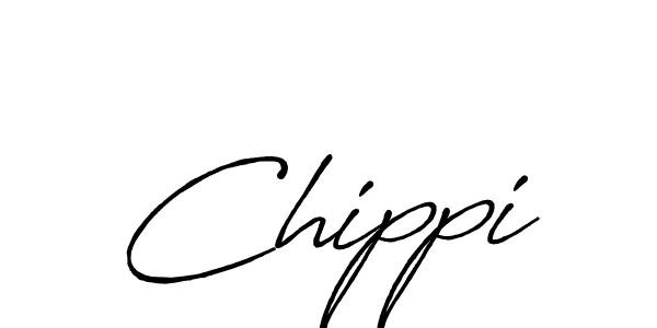 The best way (Antro_Vectra_Bolder) to make a short signature is to pick only two or three words in your name. The name Chippi include a total of six letters. For converting this name. Chippi signature style 7 images and pictures png