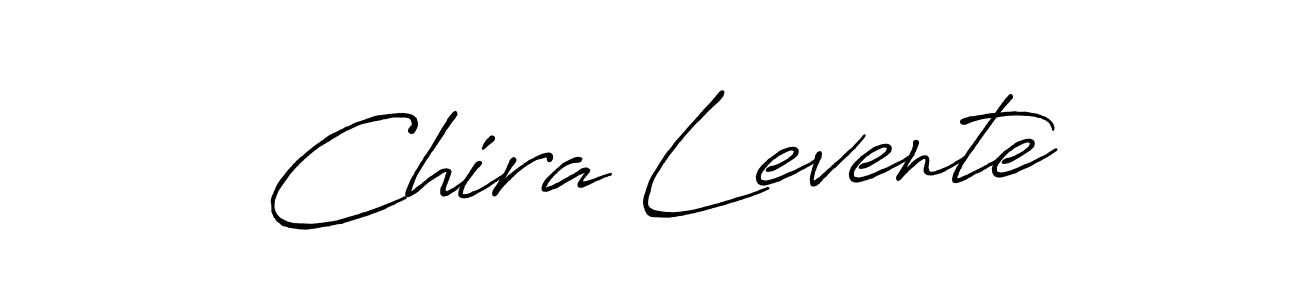 Create a beautiful signature design for name Chira Levente. With this signature (Antro_Vectra_Bolder) fonts, you can make a handwritten signature for free. Chira Levente signature style 7 images and pictures png