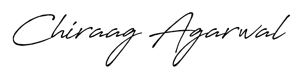 Stand out with a creative autograph for Chiraag Agarwal. The Antro_Vectra_Bolder styling blends modern aesthetics with classic signature flourishes. Chiraag Agarwal signature style 7 images and pictures png