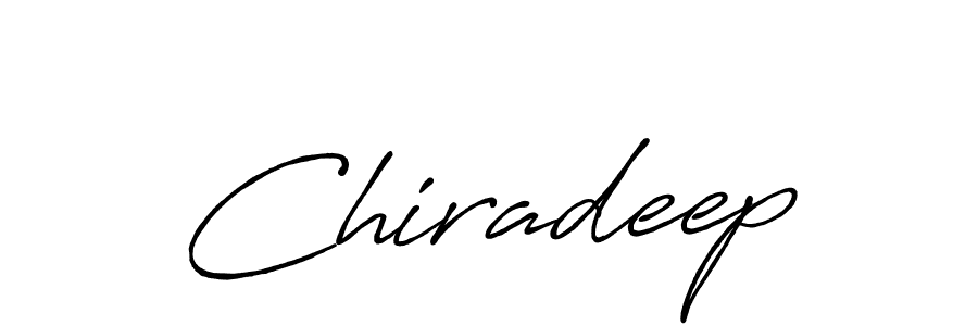 Create a beautiful signature design for name Chiradeep. With this signature (Antro_Vectra_Bolder) fonts, you can make a handwritten signature for free. Chiradeep signature style 7 images and pictures png