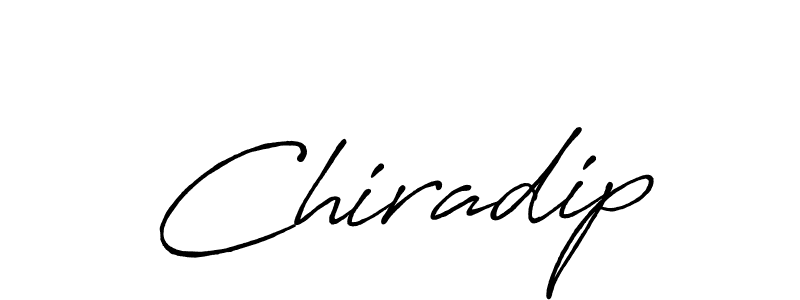 How to make Chiradip signature? Antro_Vectra_Bolder is a professional autograph style. Create handwritten signature for Chiradip name. Chiradip signature style 7 images and pictures png