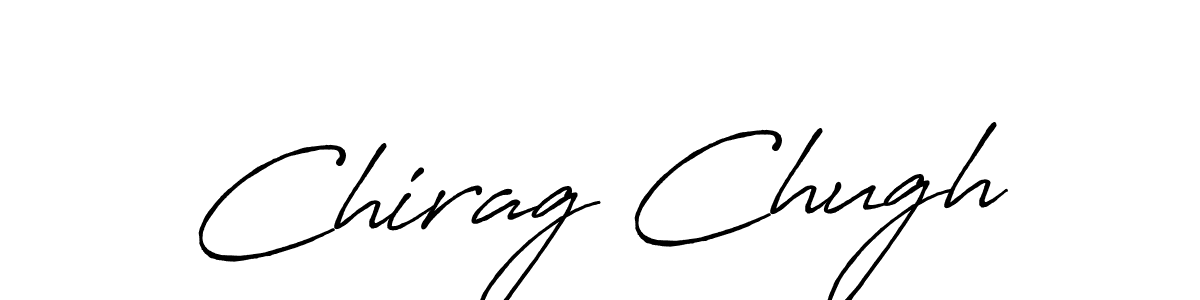 Use a signature maker to create a handwritten signature online. With this signature software, you can design (Antro_Vectra_Bolder) your own signature for name Chirag Chugh. Chirag Chugh signature style 7 images and pictures png