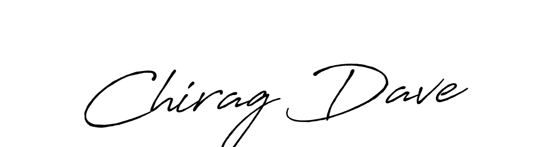 Chirag Dave stylish signature style. Best Handwritten Sign (Antro_Vectra_Bolder) for my name. Handwritten Signature Collection Ideas for my name Chirag Dave. Chirag Dave signature style 7 images and pictures png