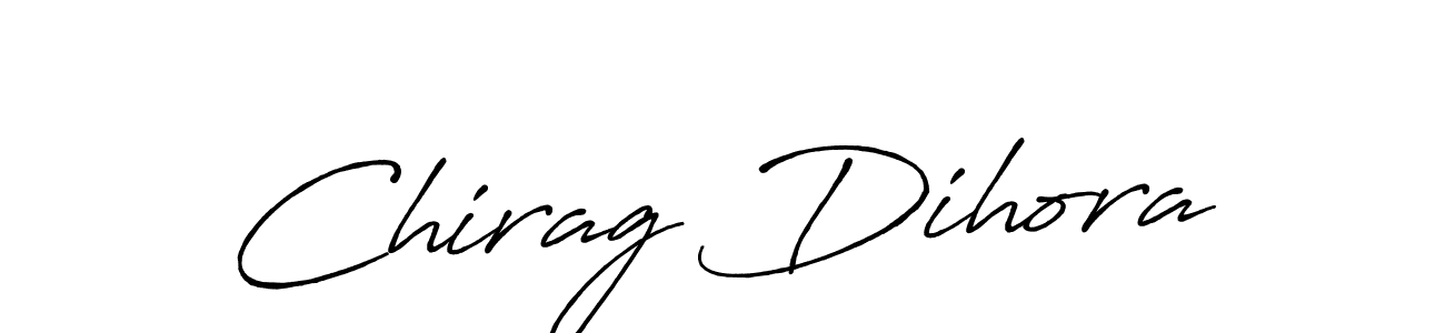 This is the best signature style for the Chirag Dihora name. Also you like these signature font (Antro_Vectra_Bolder). Mix name signature. Chirag Dihora signature style 7 images and pictures png