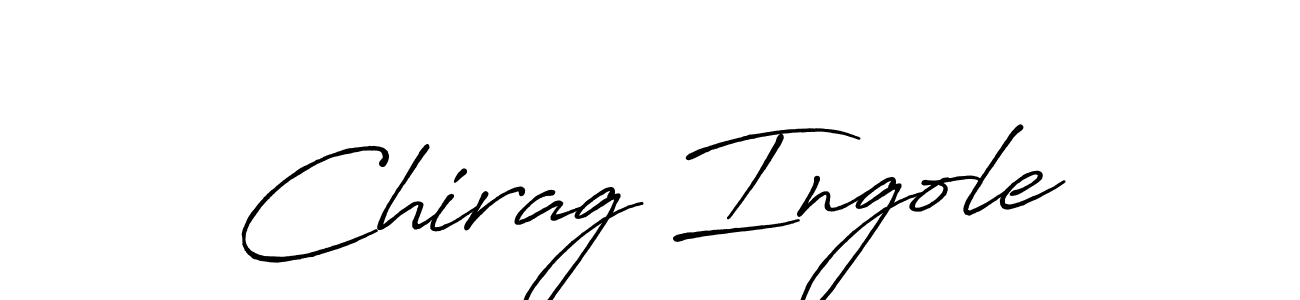 How to make Chirag Ingole signature? Antro_Vectra_Bolder is a professional autograph style. Create handwritten signature for Chirag Ingole name. Chirag Ingole signature style 7 images and pictures png