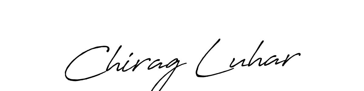 Also we have Chirag Luhar name is the best signature style. Create professional handwritten signature collection using Antro_Vectra_Bolder autograph style. Chirag Luhar signature style 7 images and pictures png