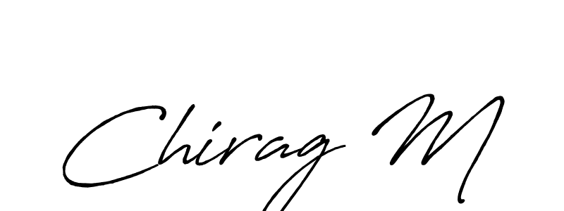 Make a beautiful signature design for name Chirag M. Use this online signature maker to create a handwritten signature for free. Chirag M signature style 7 images and pictures png
