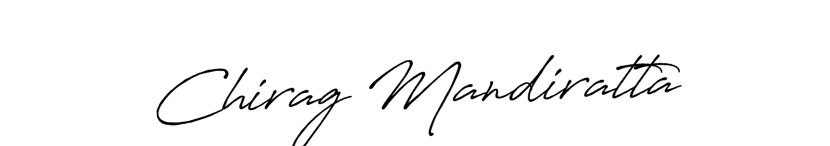 Chirag Mandiratta stylish signature style. Best Handwritten Sign (Antro_Vectra_Bolder) for my name. Handwritten Signature Collection Ideas for my name Chirag Mandiratta. Chirag Mandiratta signature style 7 images and pictures png