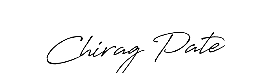 How to make Chirag Pate signature? Antro_Vectra_Bolder is a professional autograph style. Create handwritten signature for Chirag Pate name. Chirag Pate signature style 7 images and pictures png