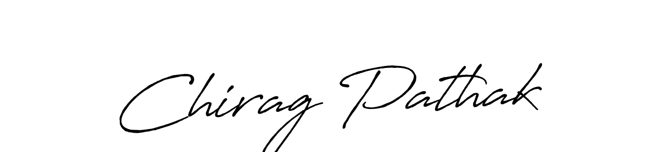 Create a beautiful signature design for name Chirag Pathak. With this signature (Antro_Vectra_Bolder) fonts, you can make a handwritten signature for free. Chirag Pathak signature style 7 images and pictures png