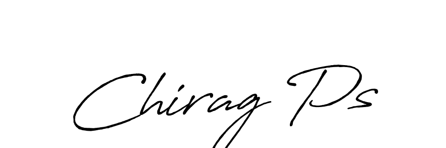 How to make Chirag Ps name signature. Use Antro_Vectra_Bolder style for creating short signs online. This is the latest handwritten sign. Chirag Ps signature style 7 images and pictures png