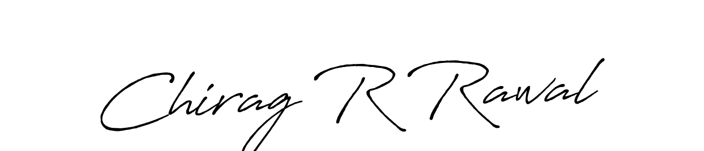 Create a beautiful signature design for name Chirag R Rawal. With this signature (Antro_Vectra_Bolder) fonts, you can make a handwritten signature for free. Chirag R Rawal signature style 7 images and pictures png