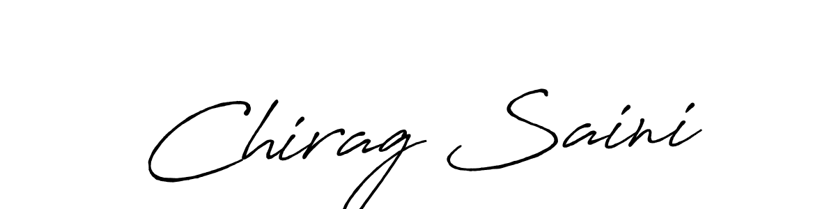 How to make Chirag Saini signature? Antro_Vectra_Bolder is a professional autograph style. Create handwritten signature for Chirag Saini name. Chirag Saini signature style 7 images and pictures png