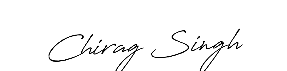 Create a beautiful signature design for name Chirag Singh. With this signature (Antro_Vectra_Bolder) fonts, you can make a handwritten signature for free. Chirag Singh signature style 7 images and pictures png