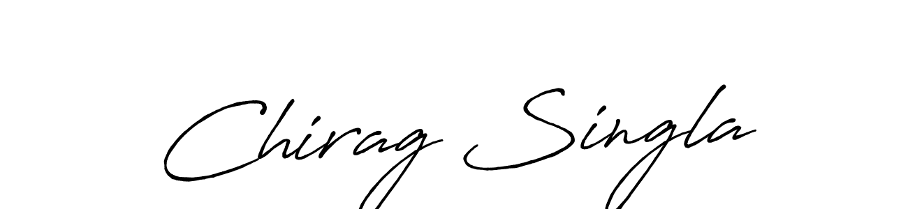 How to make Chirag Singla signature? Antro_Vectra_Bolder is a professional autograph style. Create handwritten signature for Chirag Singla name. Chirag Singla signature style 7 images and pictures png