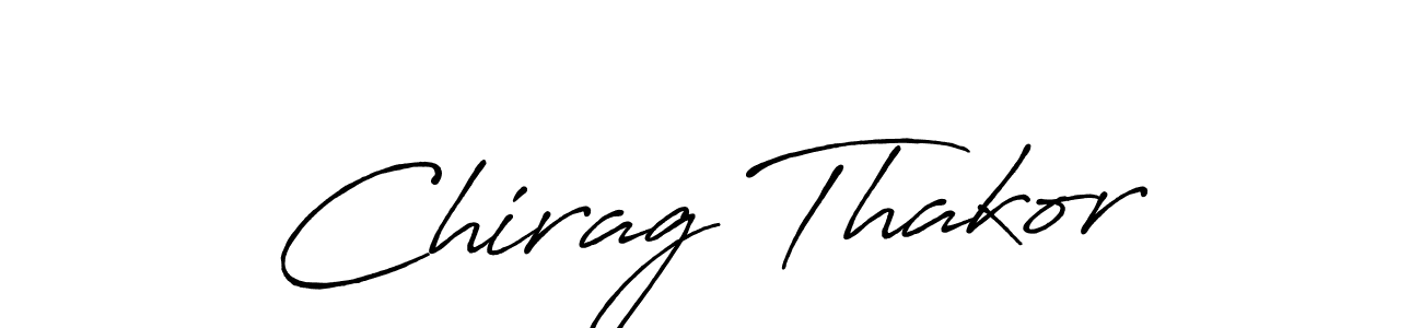 How to make Chirag Thakor name signature. Use Antro_Vectra_Bolder style for creating short signs online. This is the latest handwritten sign. Chirag Thakor signature style 7 images and pictures png