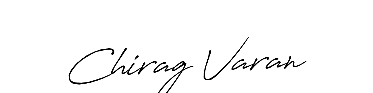The best way (Antro_Vectra_Bolder) to make a short signature is to pick only two or three words in your name. The name Chirag Varan include a total of six letters. For converting this name. Chirag Varan signature style 7 images and pictures png