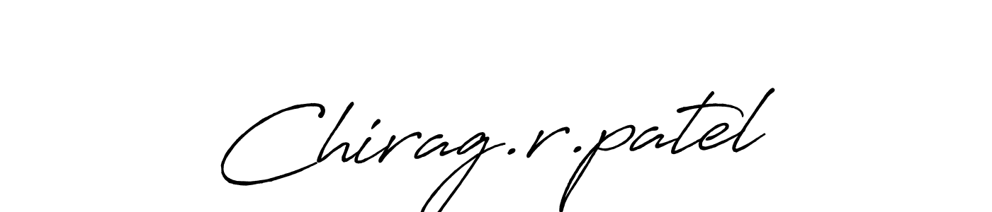 Use a signature maker to create a handwritten signature online. With this signature software, you can design (Antro_Vectra_Bolder) your own signature for name Chirag.r.patel. Chirag.r.patel signature style 7 images and pictures png