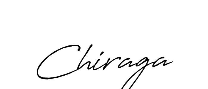 How to make Chiraga name signature. Use Antro_Vectra_Bolder style for creating short signs online. This is the latest handwritten sign. Chiraga signature style 7 images and pictures png