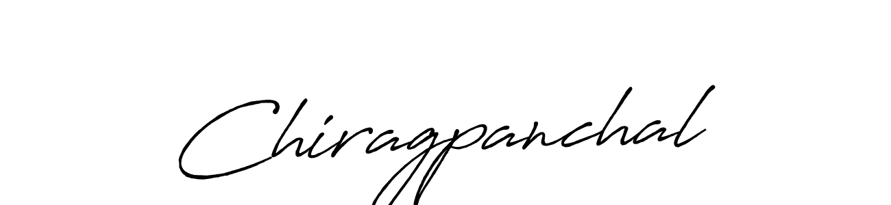 How to make Chiragpanchal signature? Antro_Vectra_Bolder is a professional autograph style. Create handwritten signature for Chiragpanchal name. Chiragpanchal signature style 7 images and pictures png