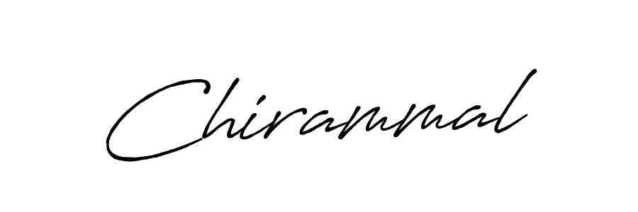 Design your own signature with our free online signature maker. With this signature software, you can create a handwritten (Antro_Vectra_Bolder) signature for name Chirammal. Chirammal signature style 7 images and pictures png