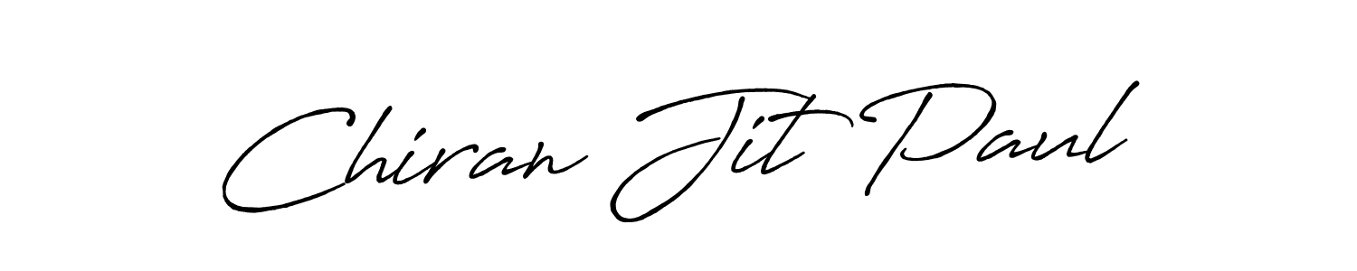 How to make Chiran Jit Paul signature? Antro_Vectra_Bolder is a professional autograph style. Create handwritten signature for Chiran Jit Paul name. Chiran Jit Paul signature style 7 images and pictures png