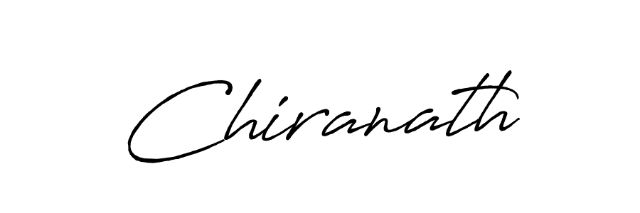 How to make Chiranath name signature. Use Antro_Vectra_Bolder style for creating short signs online. This is the latest handwritten sign. Chiranath signature style 7 images and pictures png