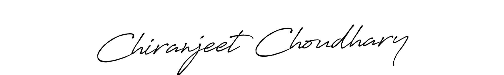 Create a beautiful signature design for name Chiranjeet Choudhary. With this signature (Antro_Vectra_Bolder) fonts, you can make a handwritten signature for free. Chiranjeet Choudhary signature style 7 images and pictures png