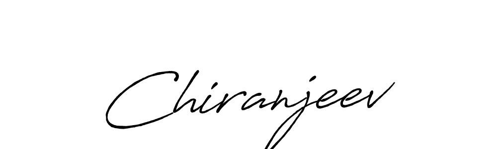 How to make Chiranjeev name signature. Use Antro_Vectra_Bolder style for creating short signs online. This is the latest handwritten sign. Chiranjeev signature style 7 images and pictures png