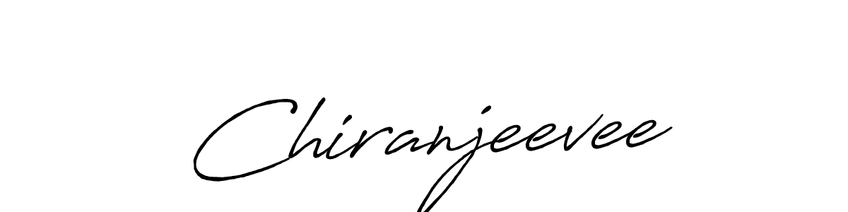 How to make Chiranjeevee signature? Antro_Vectra_Bolder is a professional autograph style. Create handwritten signature for Chiranjeevee name. Chiranjeevee signature style 7 images and pictures png