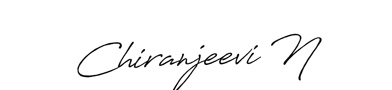 Make a beautiful signature design for name Chiranjeevi N. Use this online signature maker to create a handwritten signature for free. Chiranjeevi N signature style 7 images and pictures png