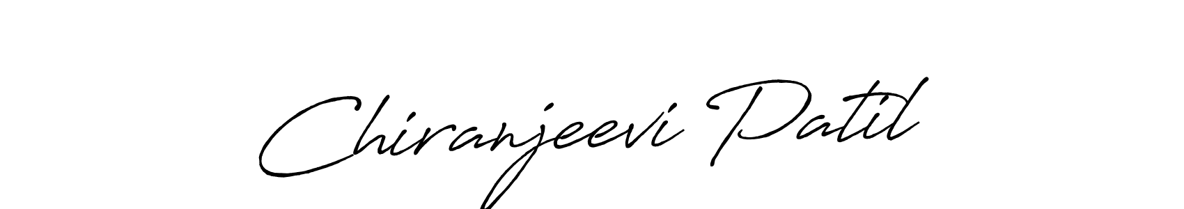 Make a beautiful signature design for name Chiranjeevi Patil. With this signature (Antro_Vectra_Bolder) style, you can create a handwritten signature for free. Chiranjeevi Patil signature style 7 images and pictures png
