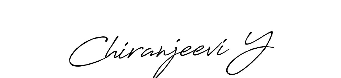 Chiranjeevi Y stylish signature style. Best Handwritten Sign (Antro_Vectra_Bolder) for my name. Handwritten Signature Collection Ideas for my name Chiranjeevi Y. Chiranjeevi Y signature style 7 images and pictures png