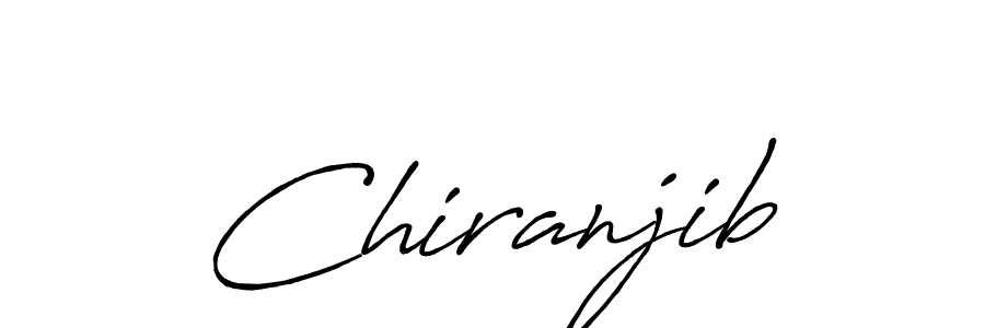 How to make Chiranjib signature? Antro_Vectra_Bolder is a professional autograph style. Create handwritten signature for Chiranjib name. Chiranjib signature style 7 images and pictures png