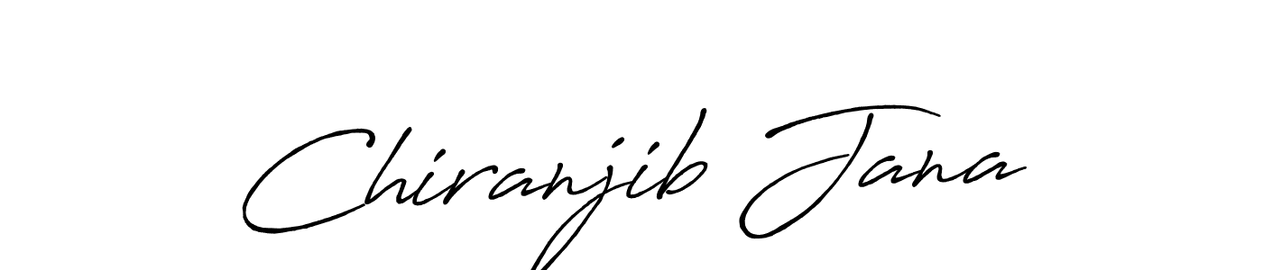 The best way (Antro_Vectra_Bolder) to make a short signature is to pick only two or three words in your name. The name Chiranjib Jana include a total of six letters. For converting this name. Chiranjib Jana signature style 7 images and pictures png