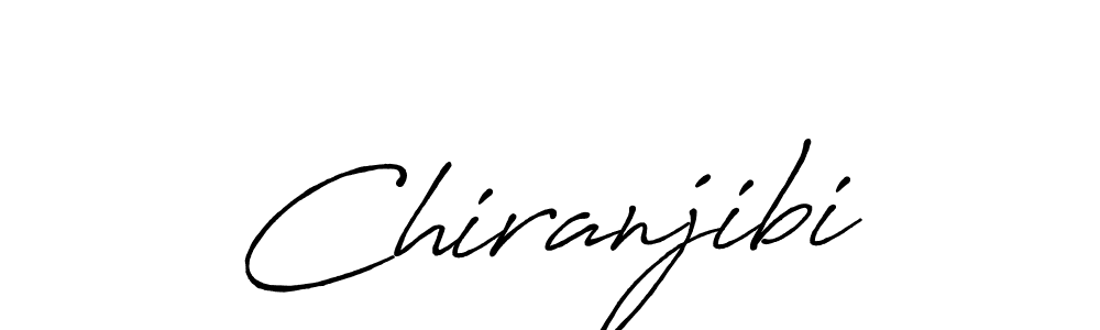 Chiranjibi stylish signature style. Best Handwritten Sign (Antro_Vectra_Bolder) for my name. Handwritten Signature Collection Ideas for my name Chiranjibi. Chiranjibi signature style 7 images and pictures png