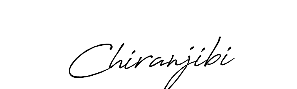 Chiranjibi stylish signature style. Best Handwritten Sign (Antro_Vectra_Bolder) for my name. Handwritten Signature Collection Ideas for my name Chiranjibi. Chiranjibi signature style 7 images and pictures png