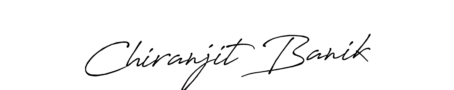 Also we have Chiranjit Banik name is the best signature style. Create professional handwritten signature collection using Antro_Vectra_Bolder autograph style. Chiranjit Banik signature style 7 images and pictures png