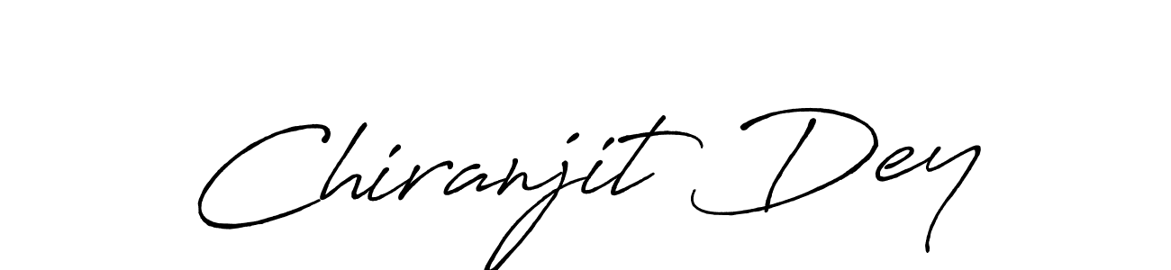 Make a beautiful signature design for name Chiranjit Dey. With this signature (Antro_Vectra_Bolder) style, you can create a handwritten signature for free. Chiranjit Dey signature style 7 images and pictures png