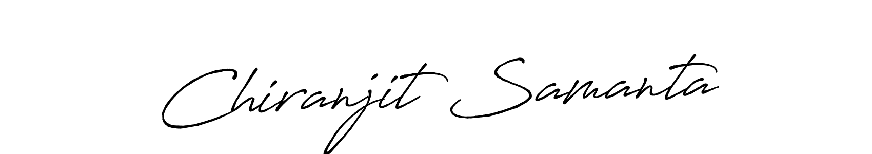 Make a beautiful signature design for name Chiranjit Samanta. With this signature (Antro_Vectra_Bolder) style, you can create a handwritten signature for free. Chiranjit Samanta signature style 7 images and pictures png