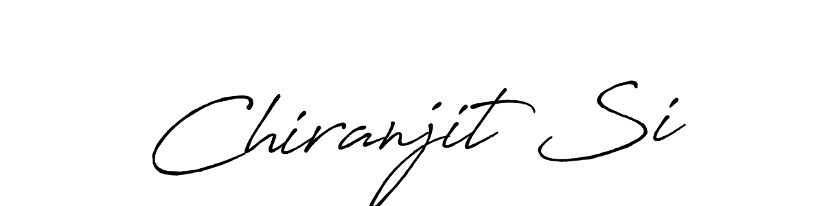 Also we have Chiranjit Si name is the best signature style. Create professional handwritten signature collection using Antro_Vectra_Bolder autograph style. Chiranjit Si signature style 7 images and pictures png