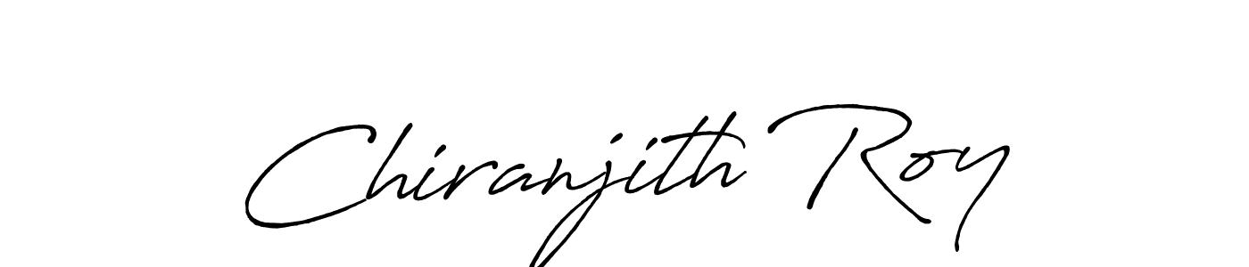 Use a signature maker to create a handwritten signature online. With this signature software, you can design (Antro_Vectra_Bolder) your own signature for name Chiranjith Roy. Chiranjith Roy signature style 7 images and pictures png