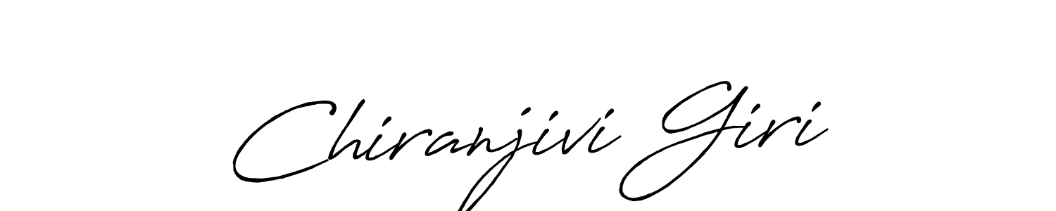 Create a beautiful signature design for name Chiranjivi Giri. With this signature (Antro_Vectra_Bolder) fonts, you can make a handwritten signature for free. Chiranjivi Giri signature style 7 images and pictures png