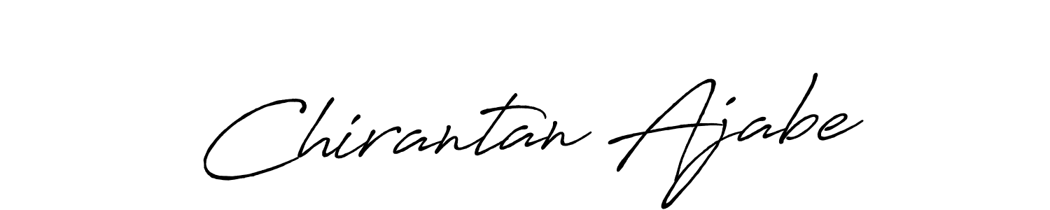 if you are searching for the best signature style for your name Chirantan Ajabe. so please give up your signature search. here we have designed multiple signature styles  using Antro_Vectra_Bolder. Chirantan Ajabe signature style 7 images and pictures png