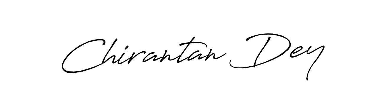 Create a beautiful signature design for name Chirantan Dey. With this signature (Antro_Vectra_Bolder) fonts, you can make a handwritten signature for free. Chirantan Dey signature style 7 images and pictures png