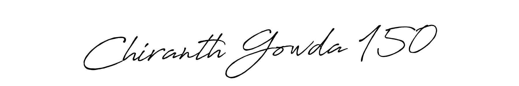 Also we have Chiranth Gowda 150 name is the best signature style. Create professional handwritten signature collection using Antro_Vectra_Bolder autograph style. Chiranth Gowda 150 signature style 7 images and pictures png