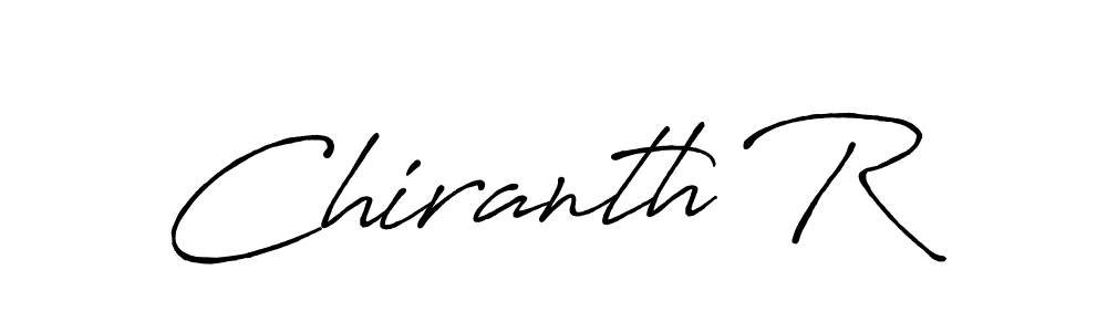 Make a beautiful signature design for name Chiranth R. Use this online signature maker to create a handwritten signature for free. Chiranth R signature style 7 images and pictures png