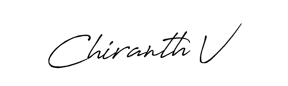 Best and Professional Signature Style for Chiranth V. Antro_Vectra_Bolder Best Signature Style Collection. Chiranth V signature style 7 images and pictures png